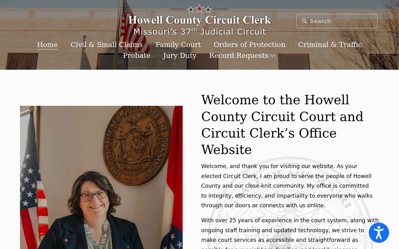Howell County court docket Circuit Clerk historic courthouse office information